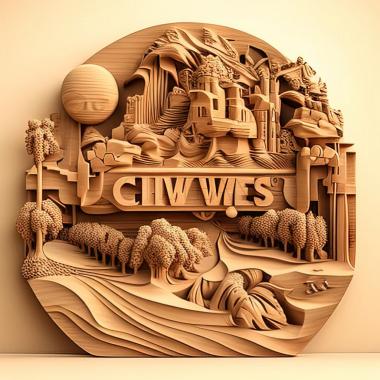 3D model Clovis California (STL)